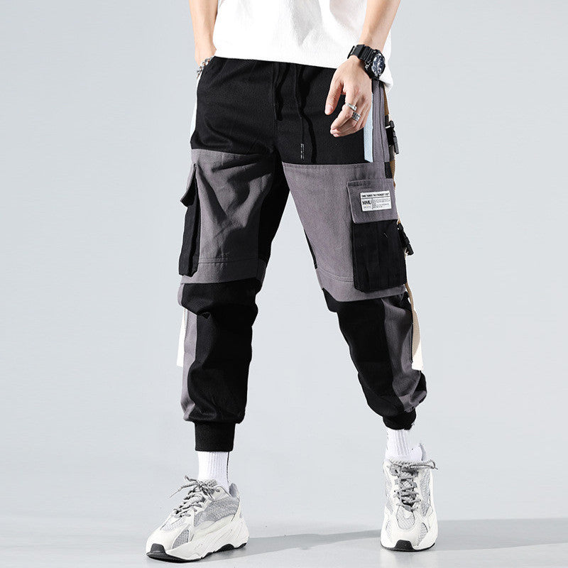 Pantalones casuales de herramientas para hombre