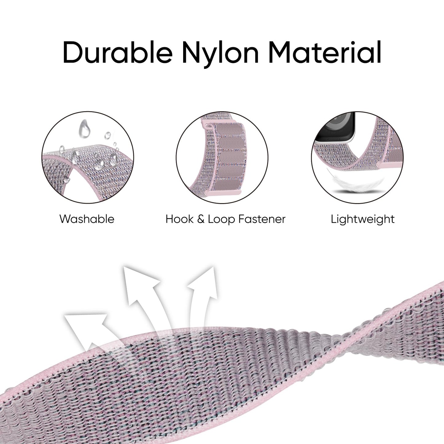 Bracelet Sport en nylon tissé pour Apple Watch 38 mm 40 mm 41 mm 42 mm 44 mm 45 mm 46 mm 49 mm F