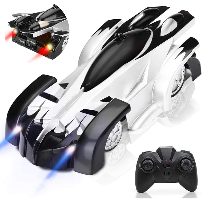 RC Wall Climbing Car Infrared Laser Tracking Remote Control Stunt Toy