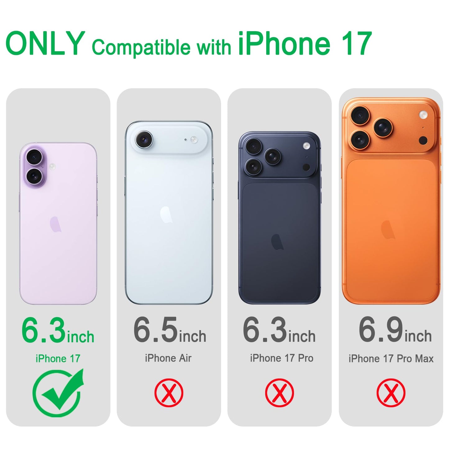 17 Camera Lens Protector — 9H Tempered Glass Bling Glitter Full Cover, Silver