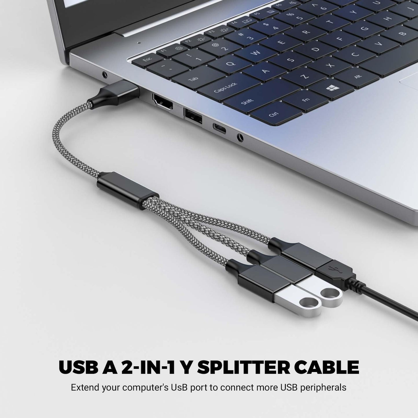 Câble Répartiteur en Y USB Mâle vers 3 Femelles 1 Entrée 3 Sorties (30cm) pour PC/Ordinateur Portable/Macbo