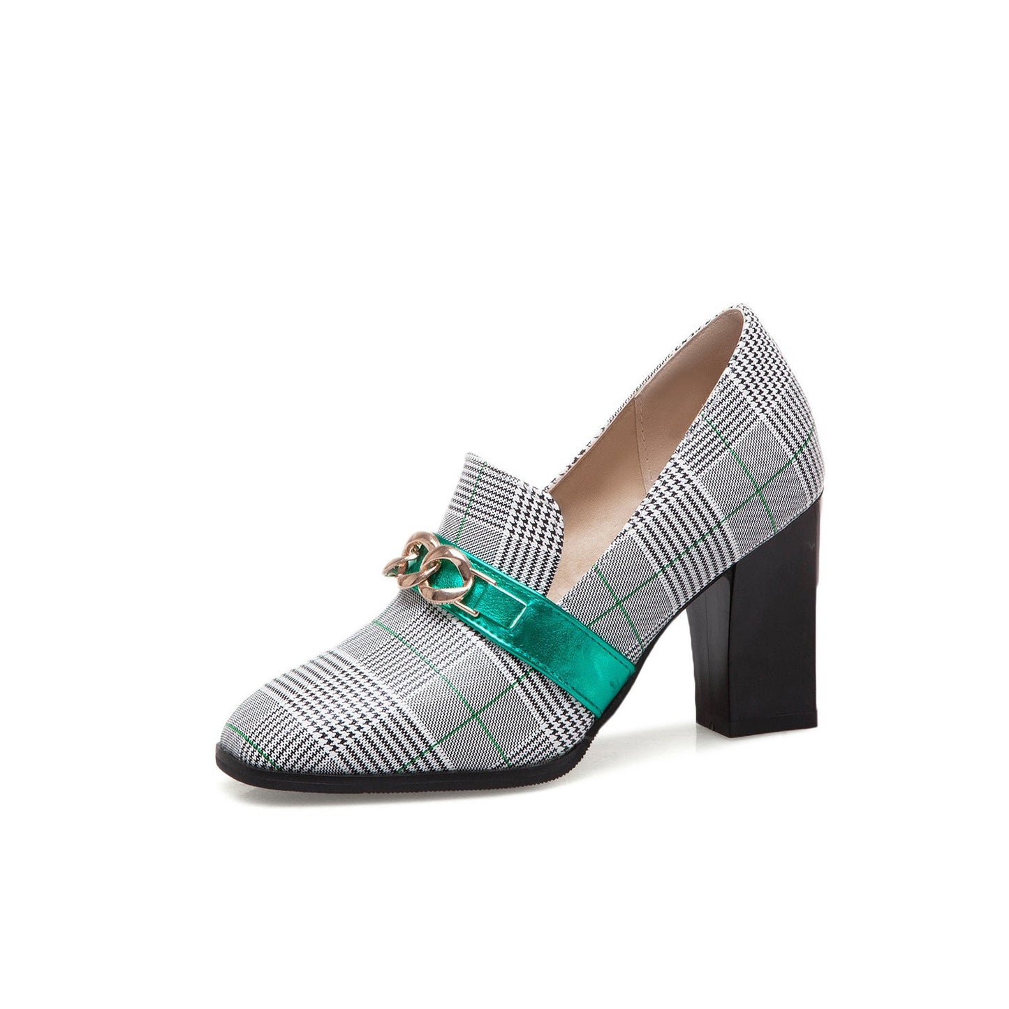 Zapatos individuales decorativos de metal para mujer