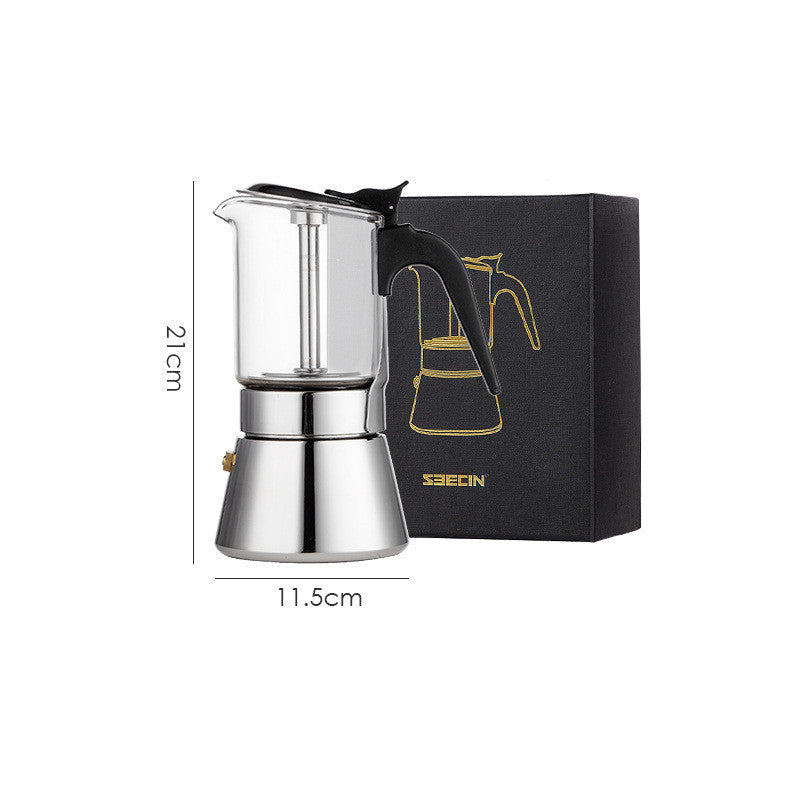 Boîte cadeau cafetière double valve pour l'extérieur