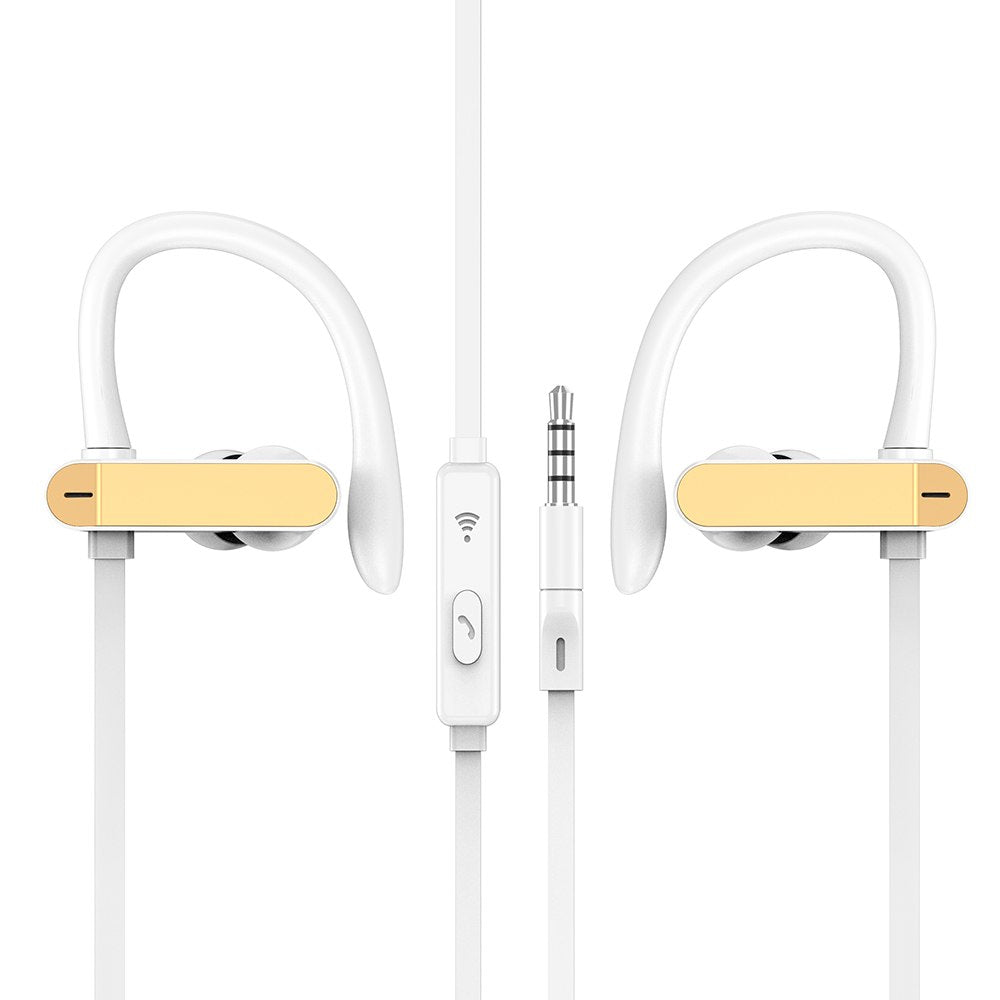 Compatible avec les écouteurs PTM TS27 Sport Running Anti-chute Oreillette Casque stéréo avec micro pour téléphone Xiaomi universel