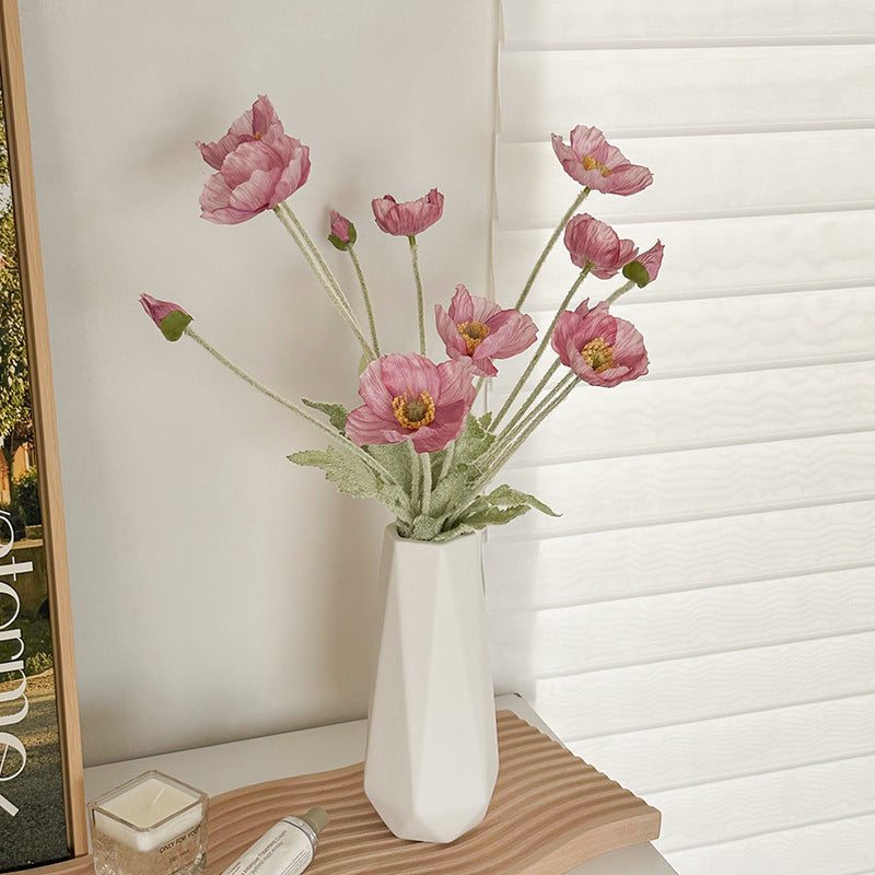 Tulip Vase Creative Living Room Flower Arrangement White Flower Device