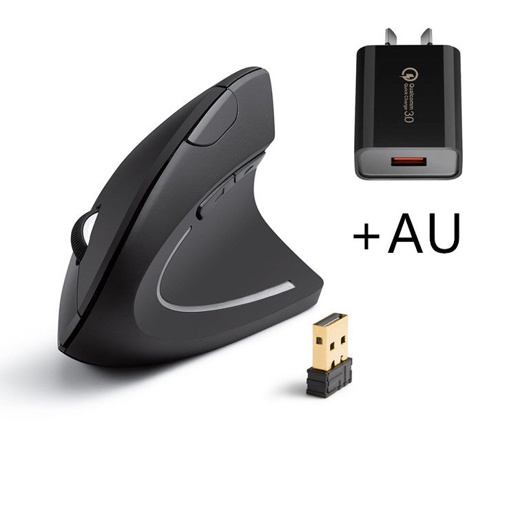Souris verticale sans fil 2,4 G rechargeable ergonomique