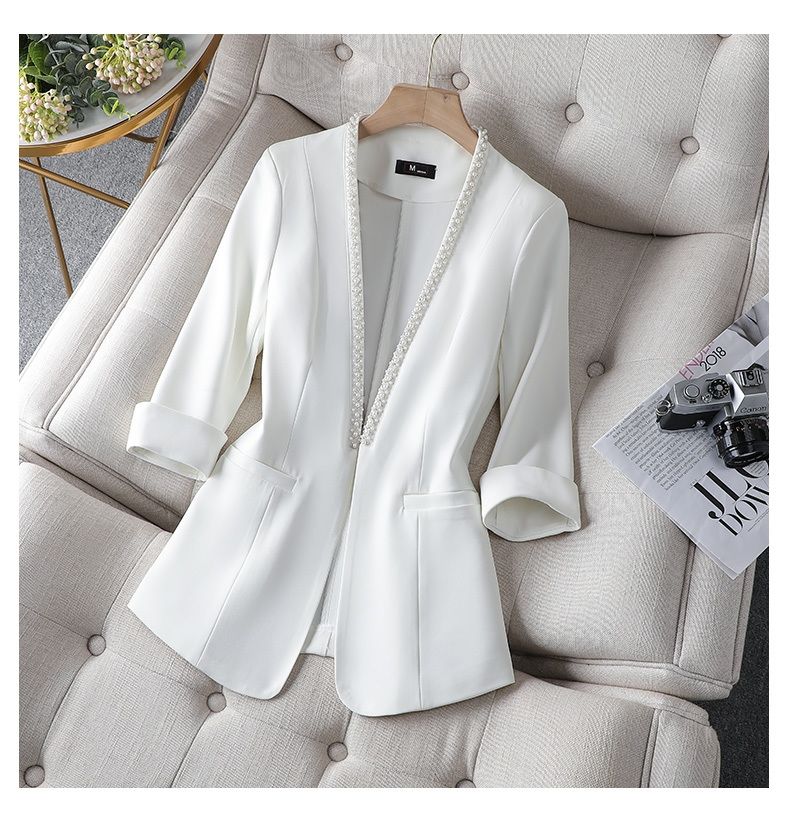 Veste de costume fine pour femme grande taille