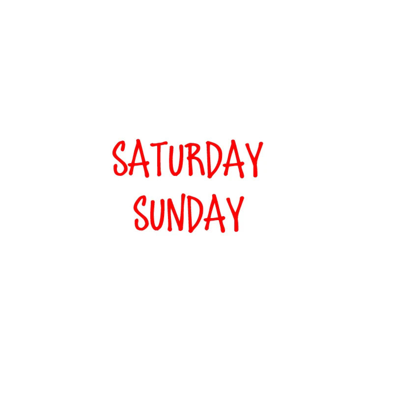 Days of the Week Labels | Personalized Vinyl Decals for Drawer and Storage Organization