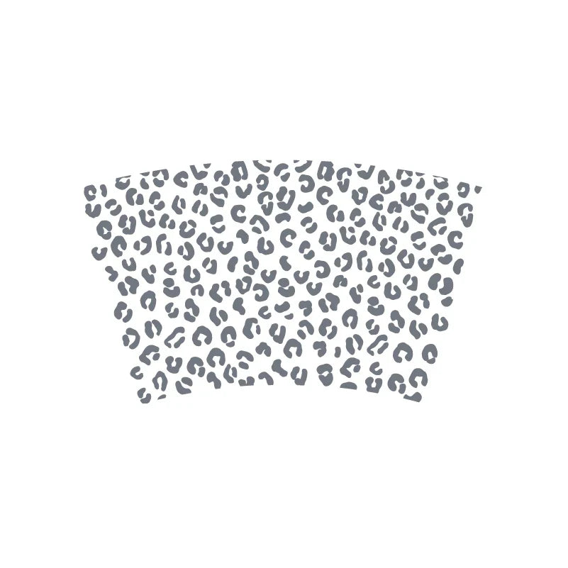 Leopard Pattern Full Wrap Vinyl Sticker for 24 oz Cold Cup | Cheetah Coffee Cup Decal