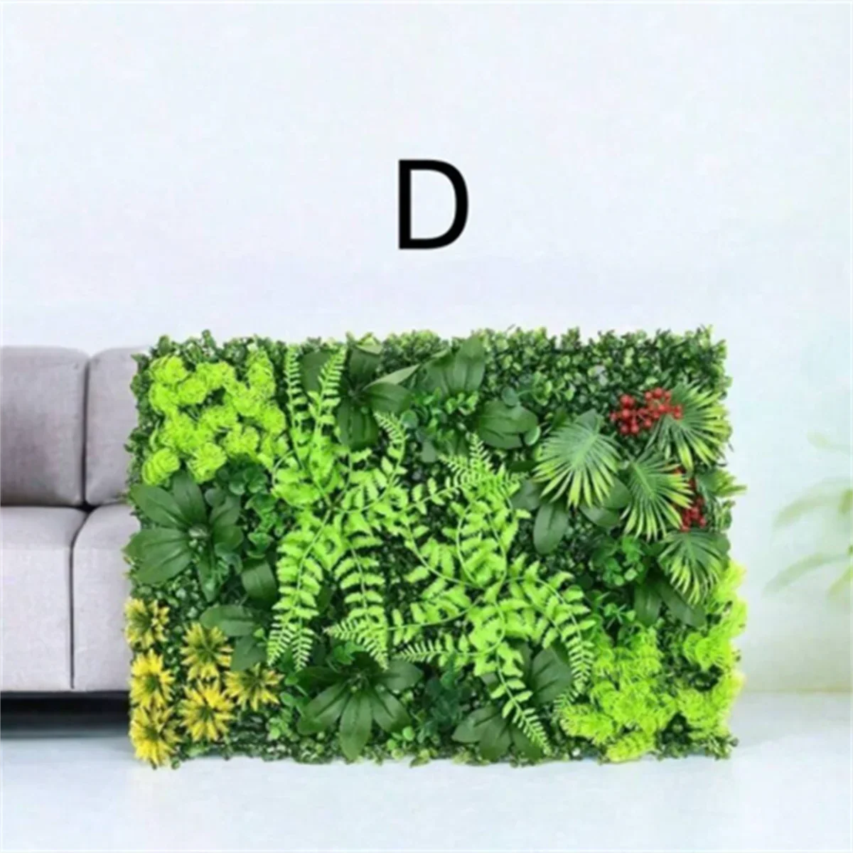 1 panneau mural de plantes artificielles, panneau mural de haie de buis, écran d'intimité, toile de fond de clôture pour la décoration de jardin extérieur