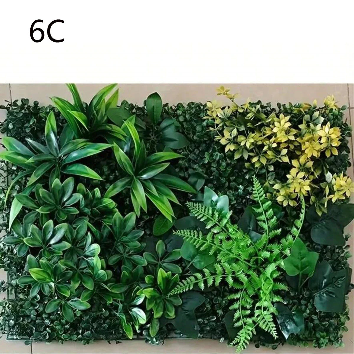 Panneaux muraux végétaux artificiels Faux tapis d'herbe de jungle pour la maison et le jardin Tapis de verdure vibrants pour les mariages de Noël sur le patio extérieur