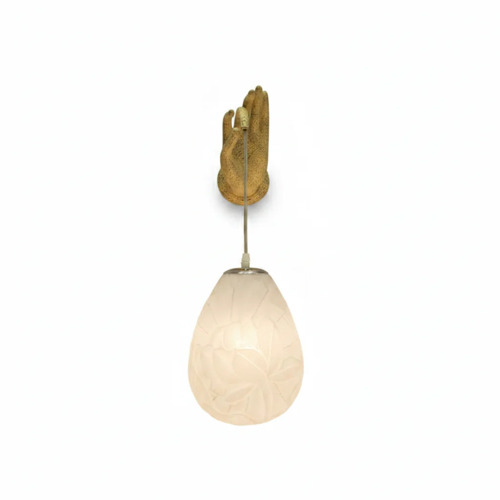 Modern Chinese Lotus Wall Lamp Creative Corridor Hallway Teahouse Art Decor Light