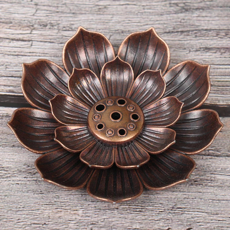 Aluminium Alloy Incense Burner Plate | Lotus Incense Stick Holder
