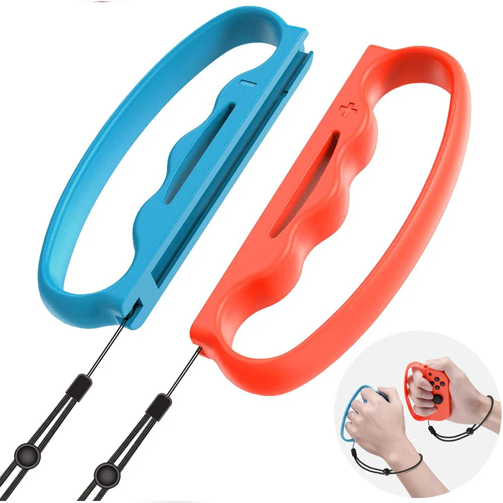 Hand Grips with Wrist Straps for Nintendo Switch Joy-Con | Fitness Boxing Accessories 1 Pair