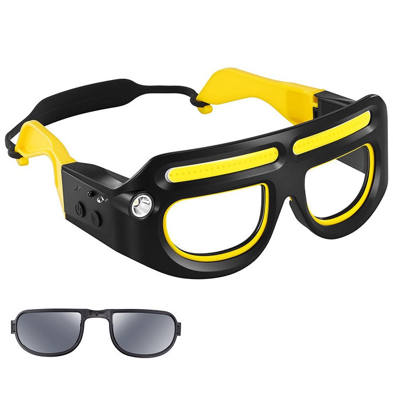 LITEGUEST Clip-On LED Cycling Glasses Light