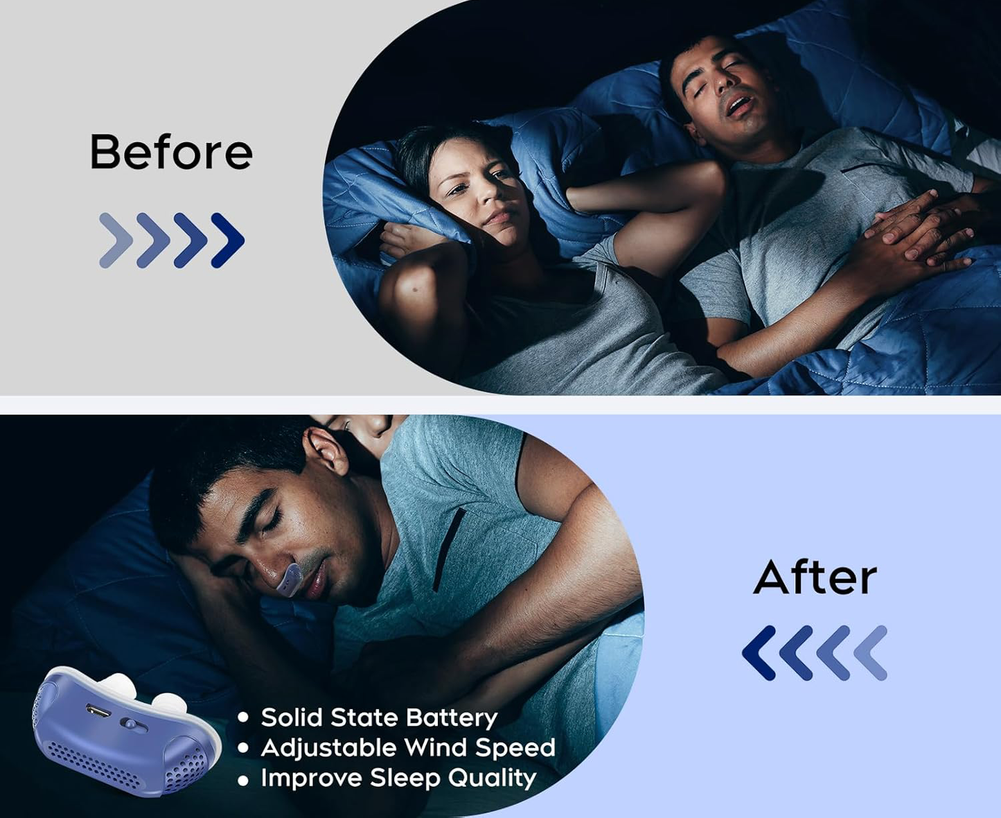 Reusable Silicone Nasal Insert Sleep Accessory Portable Nose Clip Device
