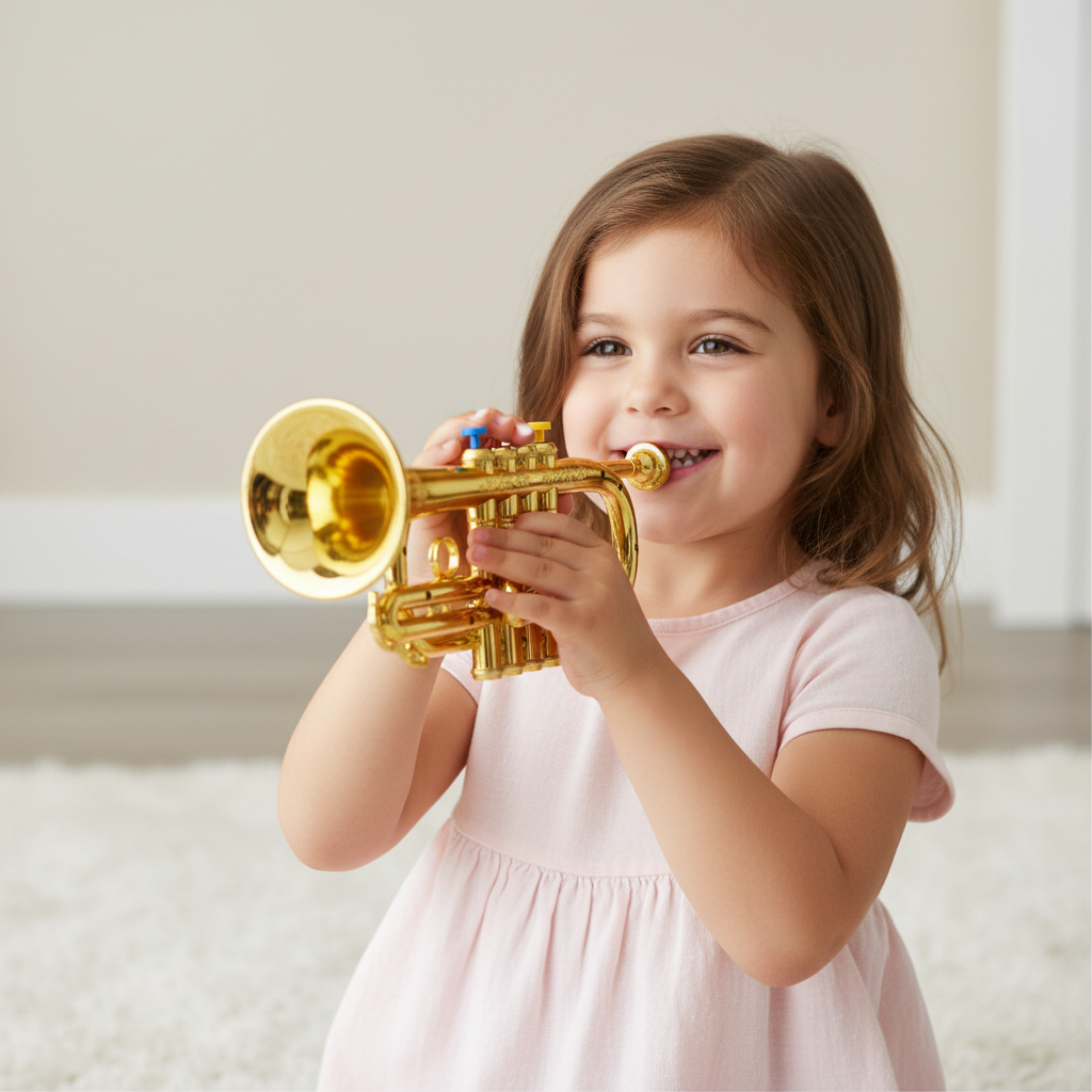 Children’s Music Trumpet Toy with Colored Keys Educational Musical Toy