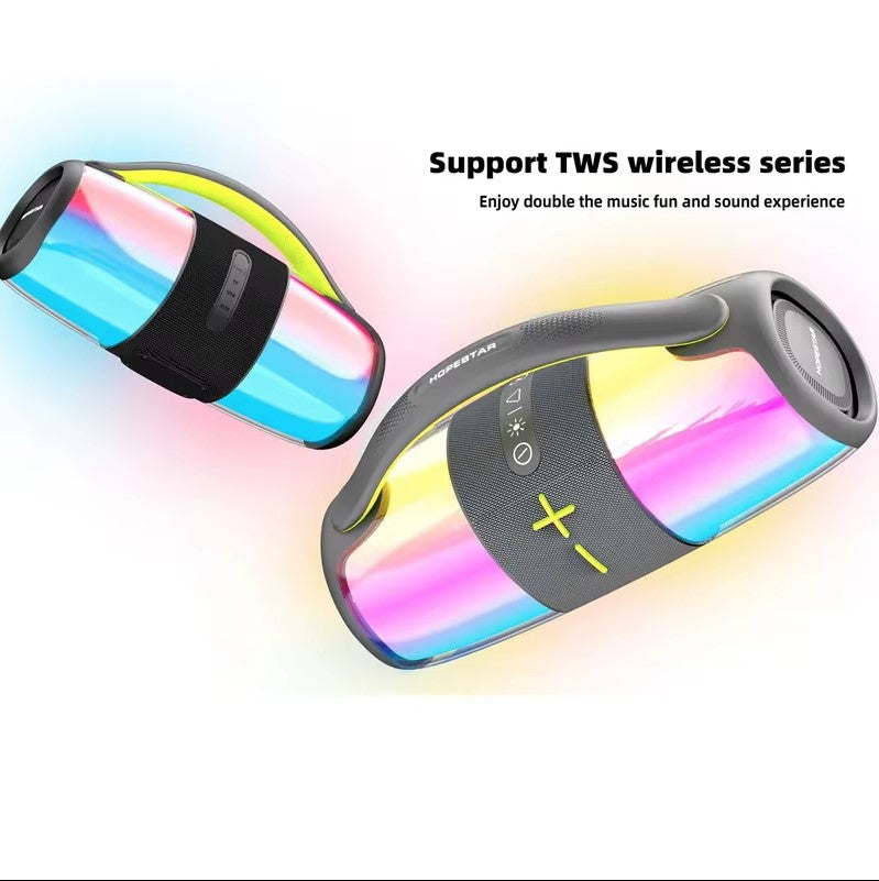 40W Wireless Bluetooth Speaker RGB Lights Hopestar Series, Black