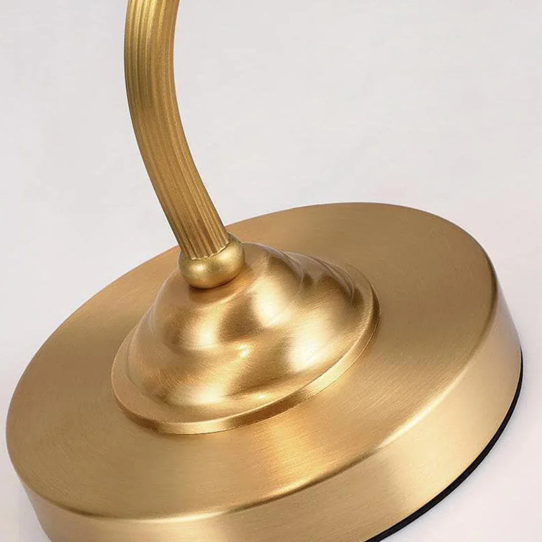 Brass Glass Petal Table Lamp E26 Dimmable 16.5" Gold Base