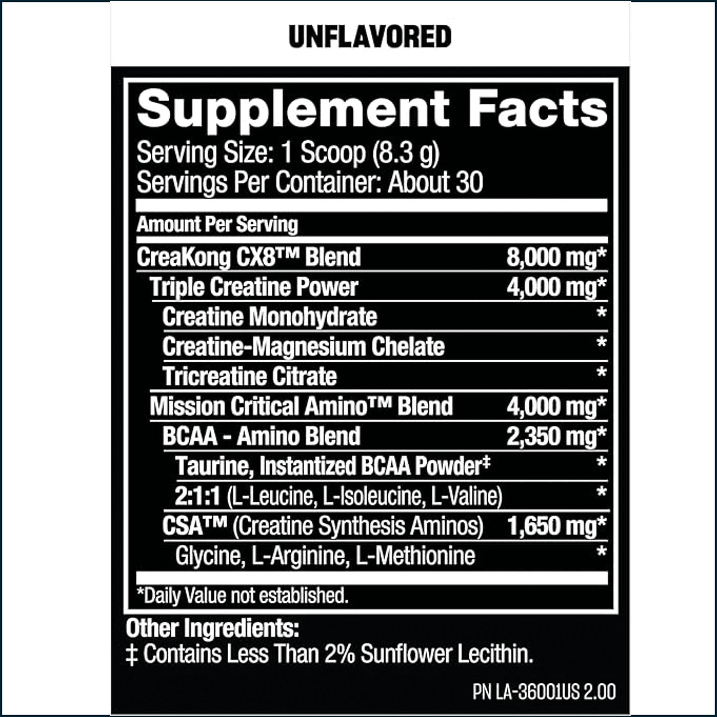 Mutant Creakong CX8 Creatine, 30 servings