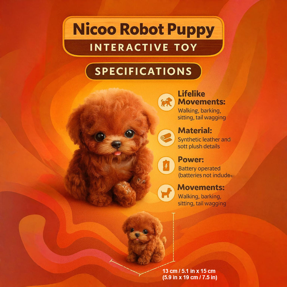 Interactive Puppy Plush Toy Walking Barking Electronic Dog Toy for Kids