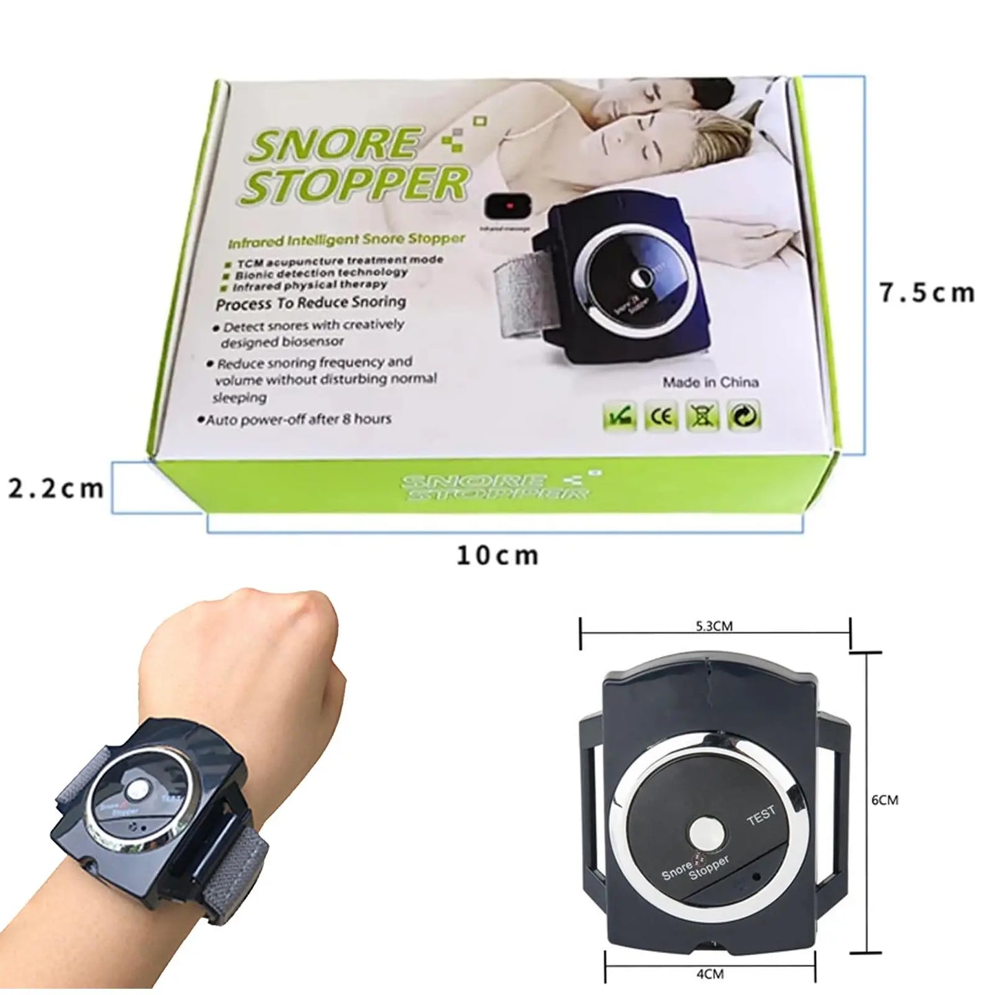 Anti Snore Wristband | Smart Infrared Snoring Stopper for Better Sleep