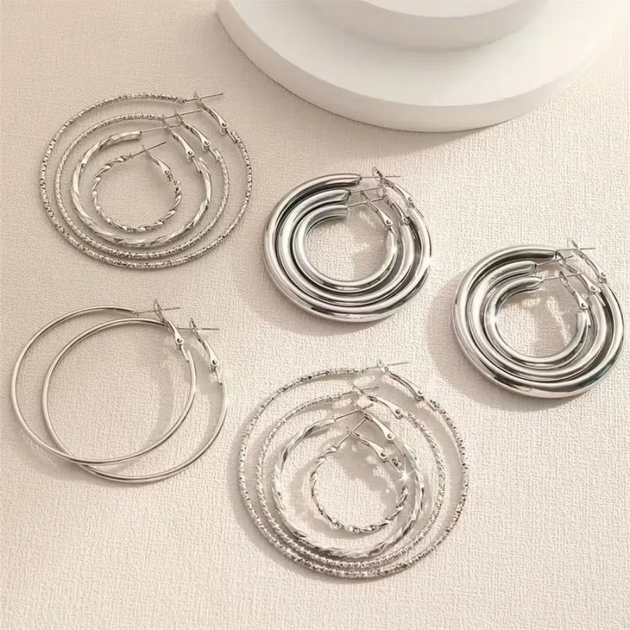 8 Pairs Dangle Earrings Set | Versatile Fashion Earrings for Women