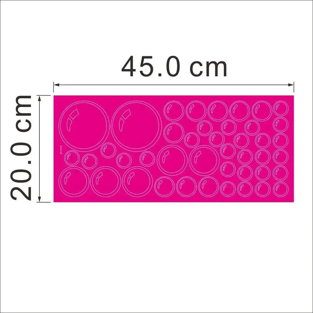 Removable Bubble Wall Stickers | Waterproof PVC Decals for Bathroom, Window & Kids Room