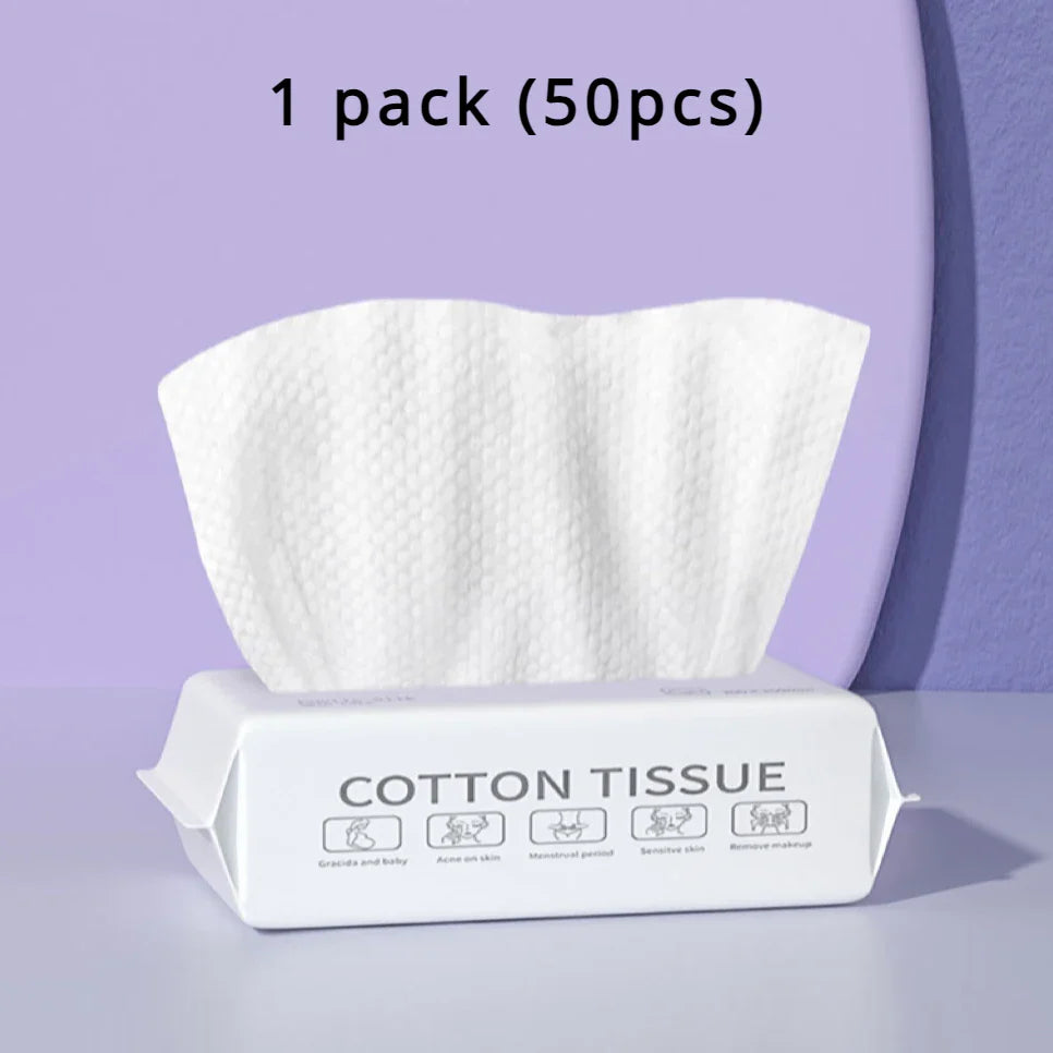Disposable Face Towel | Soft Cotton Dry Rags for Washing and Drying Face
