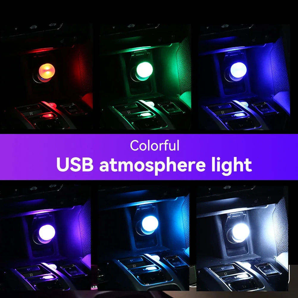 Car USB Atmosphere Light | LED Interior Touch Ambient Decoration