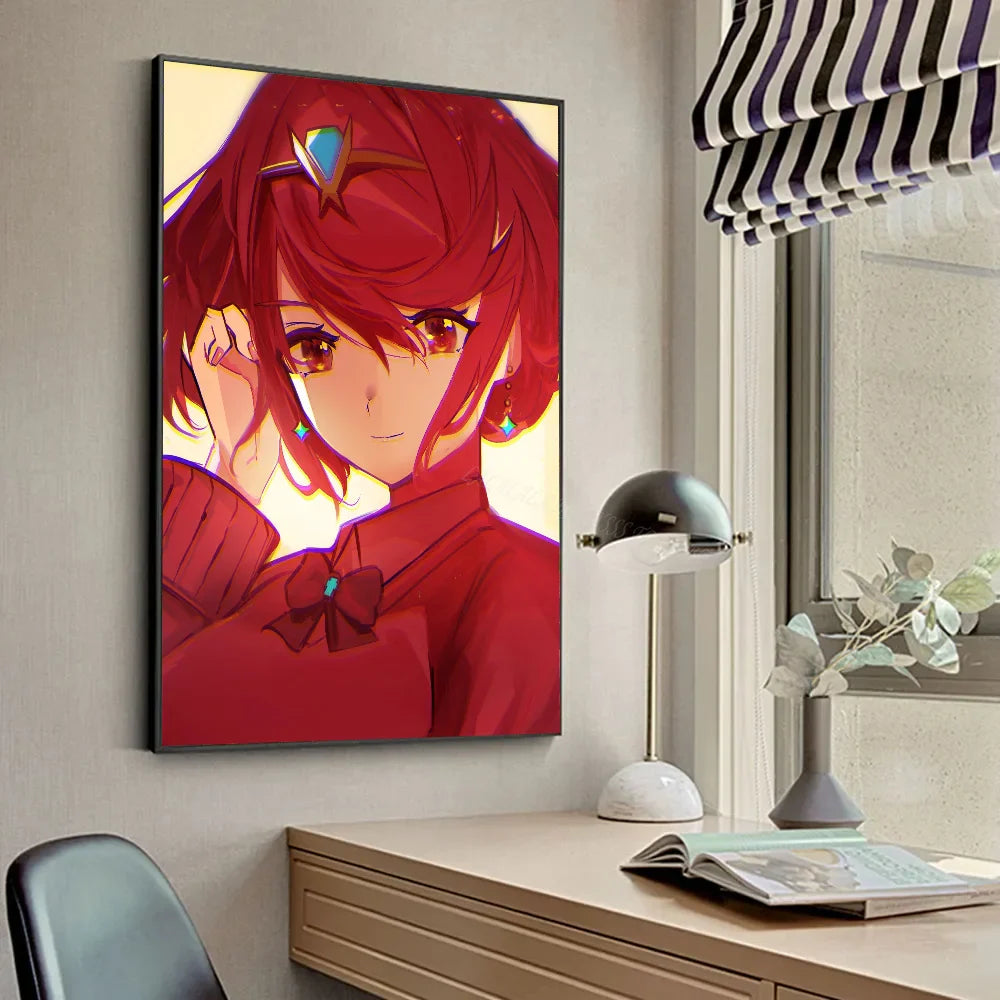 X-Póster de Xenoblade Chronicles 2 Pósteres HD Decoración para Hogar, Habitación, Bar, Cafetería Cuadro de Arte de Pared