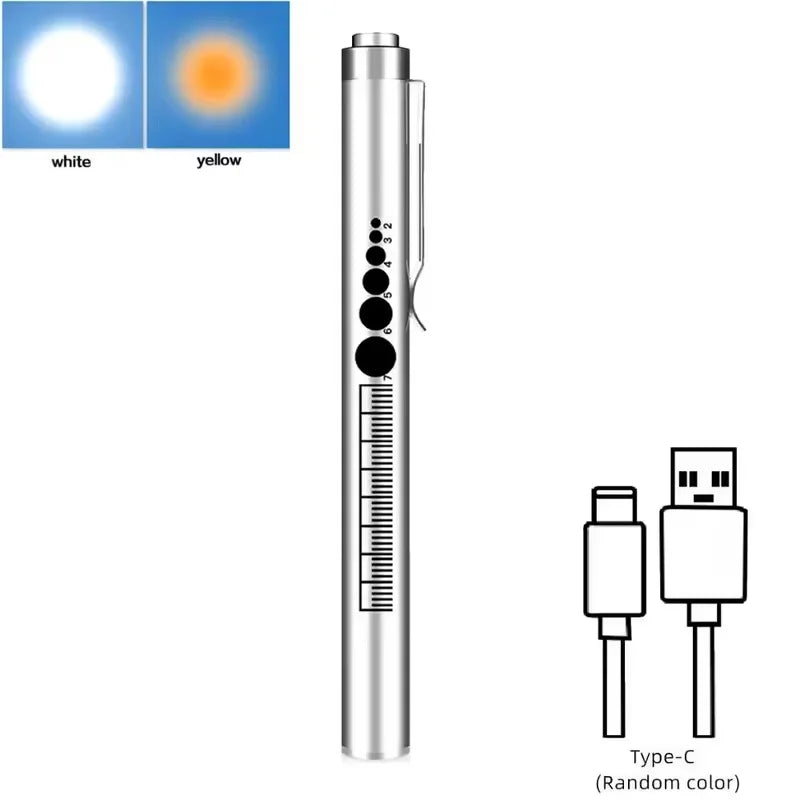 Mini Portable Penlight LED Flashlight | USB Rechargeable Medical and Outdoor Torch