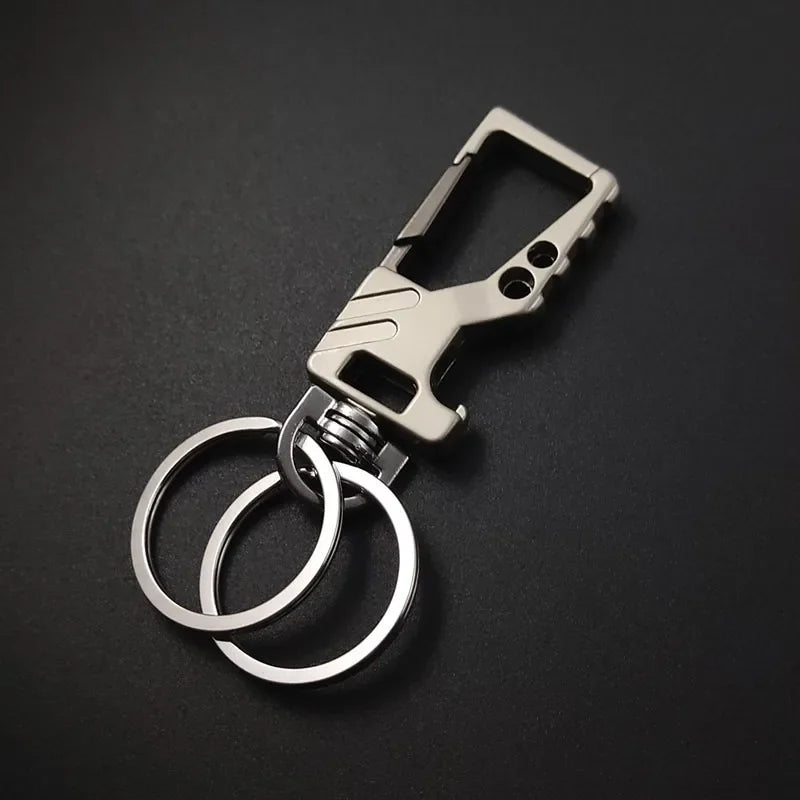 Heavy Duty Keychain Bottle Opener Carabiner | Metal Key Ring for Men and Women