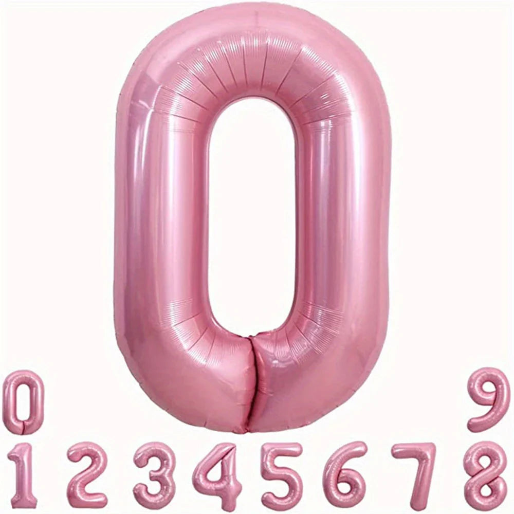 Pink Foil Number Balloon 40 inch | Birthday Party Decor