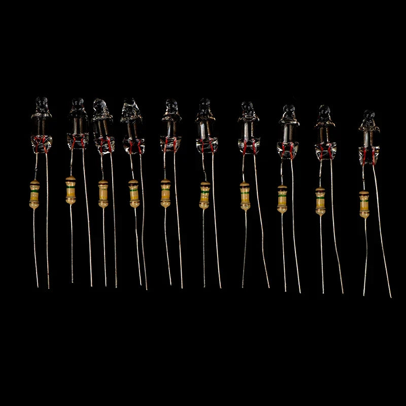 Neon Indicator Light Bulbs 10-Pack | 220V with Built-In Resistor