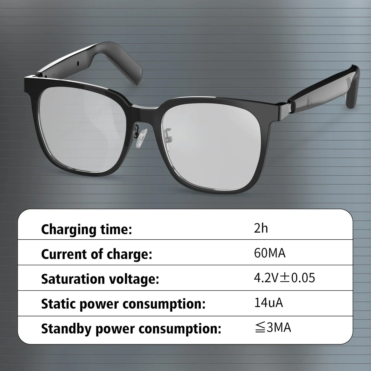 Wireless Smart Glasses with Bluetooth Music & Calling for Android iOS Tech