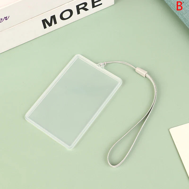 Waterproof Transparent Card Cover | Bus Pass ID Holder with Lanyard