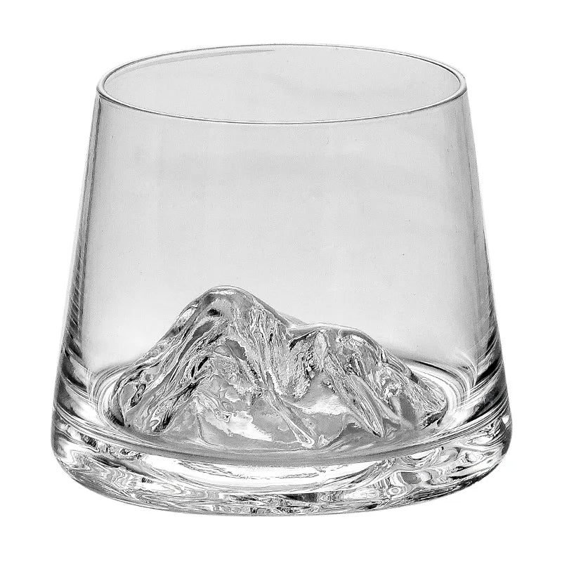 Verre à whisky Tasse à thé haut de gamme Tasse en verre à fond iceberg Tasse à vin étranger Tasse à bière