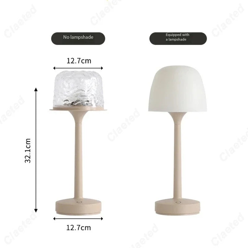 Lampe de Bureau LED Ondulation d'Eau Lampe de Nuit Romantique Projection Chambre Cadeau Couple