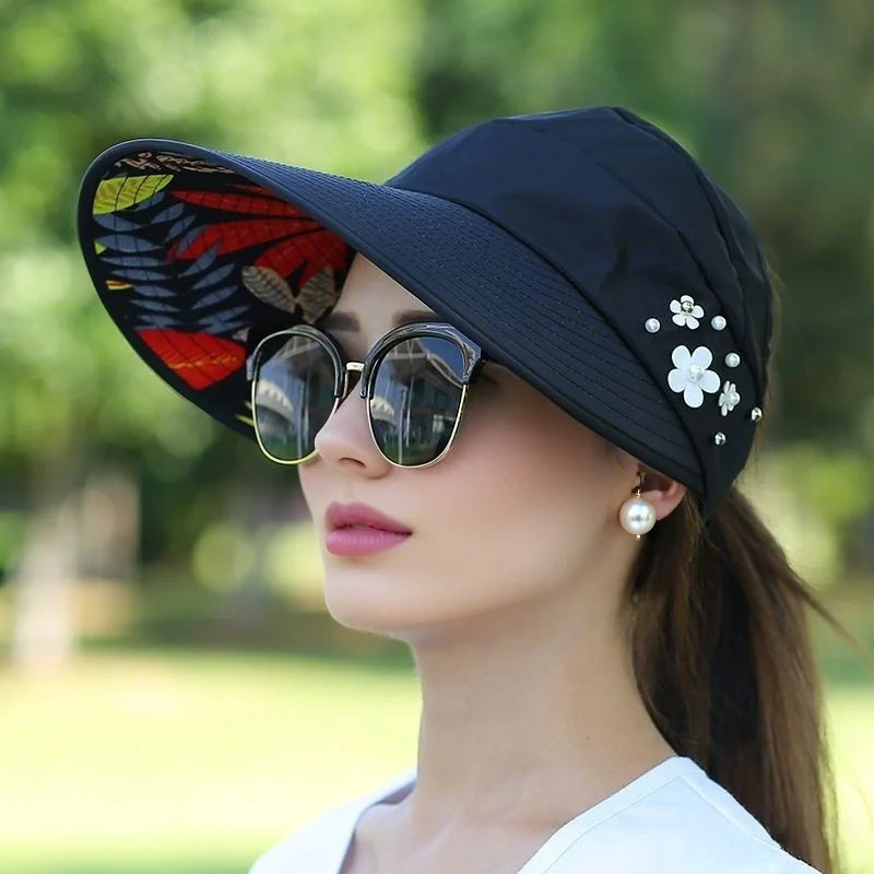 Sun Protection Hat for Women | Foldable UV Guard Visor
