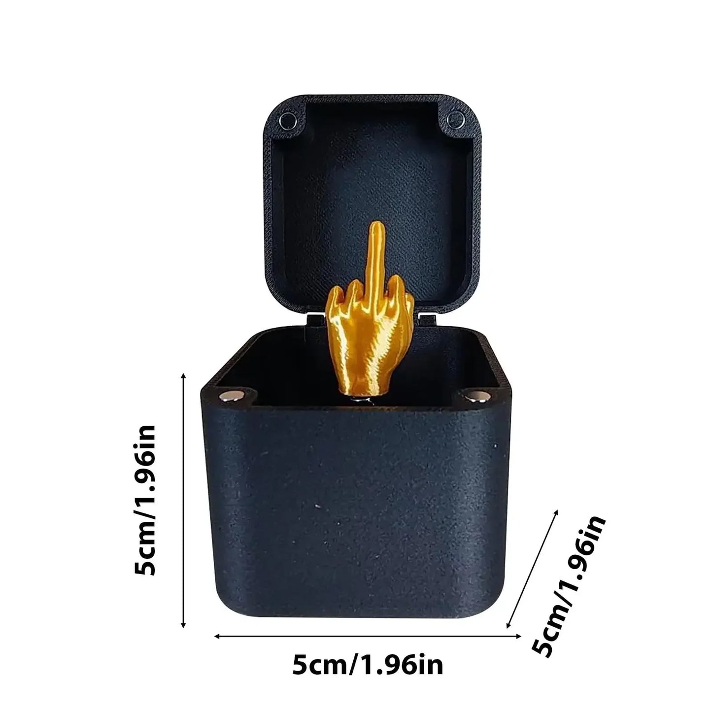 Funny Middle Finger Box Toy | Novelty Desk Decor Gag Gift