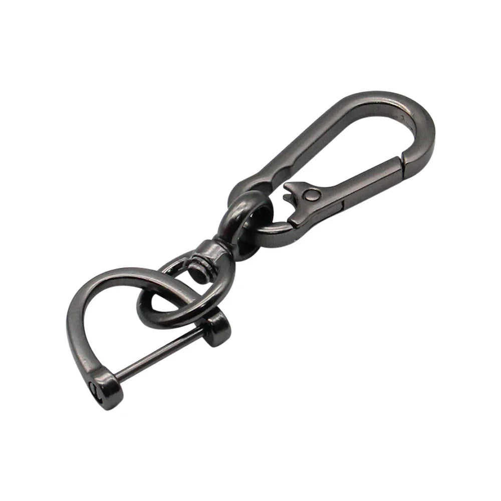 Anti-Lost Car Key Pendant | Creative Simple Stainless Steel Keychain with Strong Carabiner