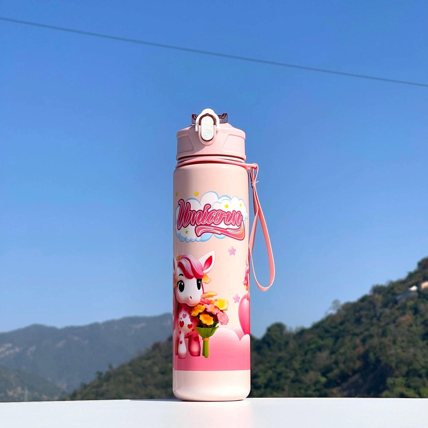 Unicorn Straw Cup | Cute, Portable, and Large Capacity Water Bottle