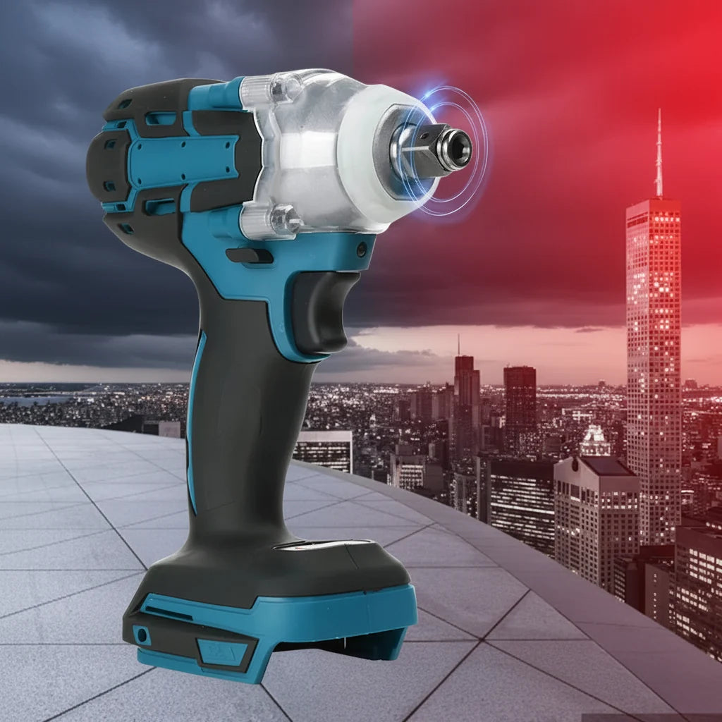 1/2'' Brushless Cordless Impact Wrench 520NM 18V Battery High Torque Tool