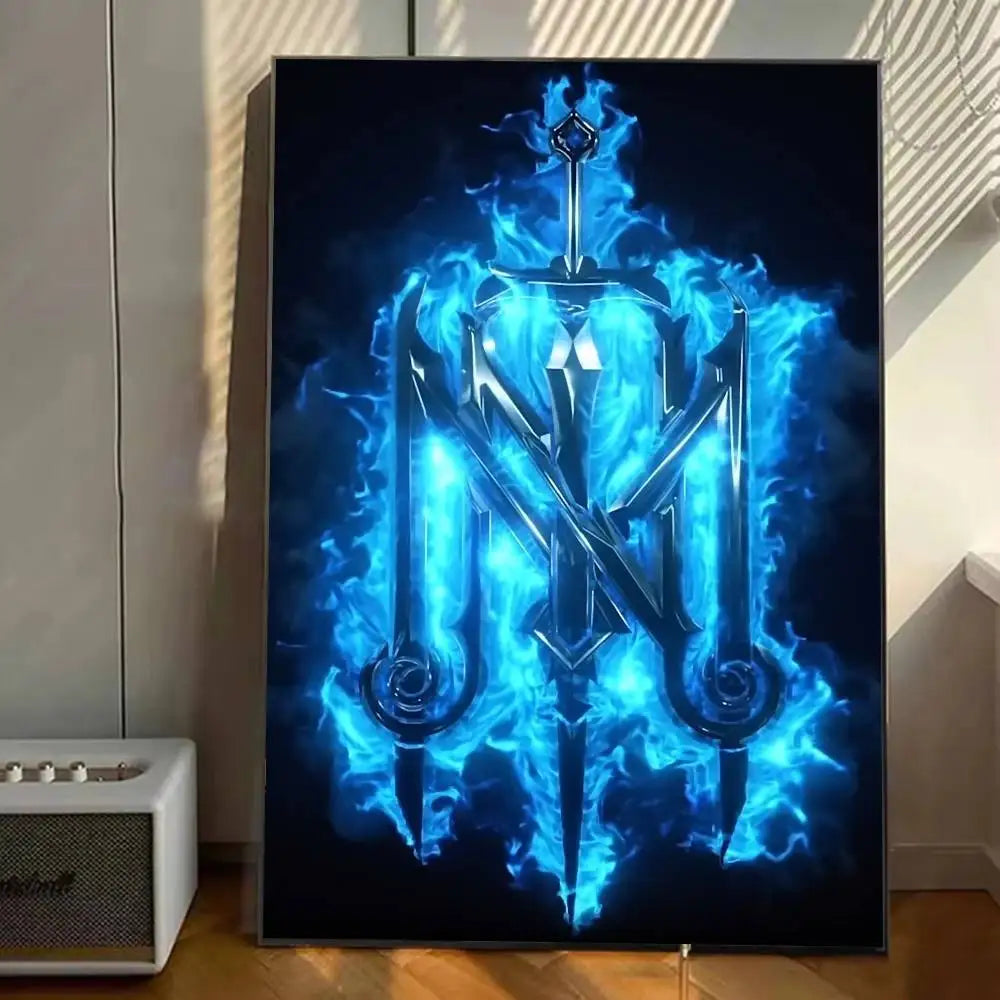 Animation The Mighty Nein Poster HD Art Autocollant Mural Imperméable Décoration Maison Salon Bar