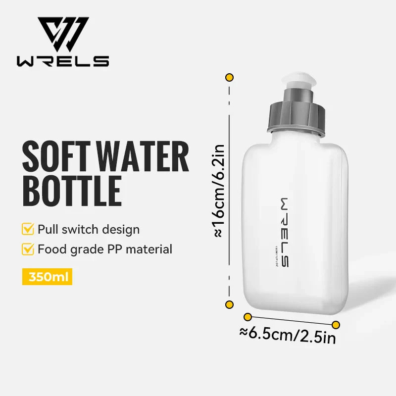 WRELS Curved Waist Water Bottle | BPA-Free Sports Bottle for Running Cycling Travel