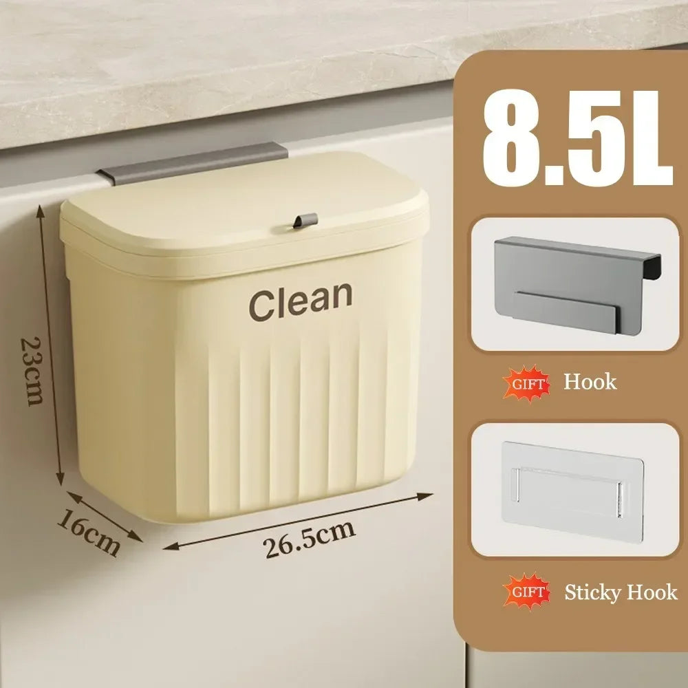 Wall-Mounted Kitchen Trash Can