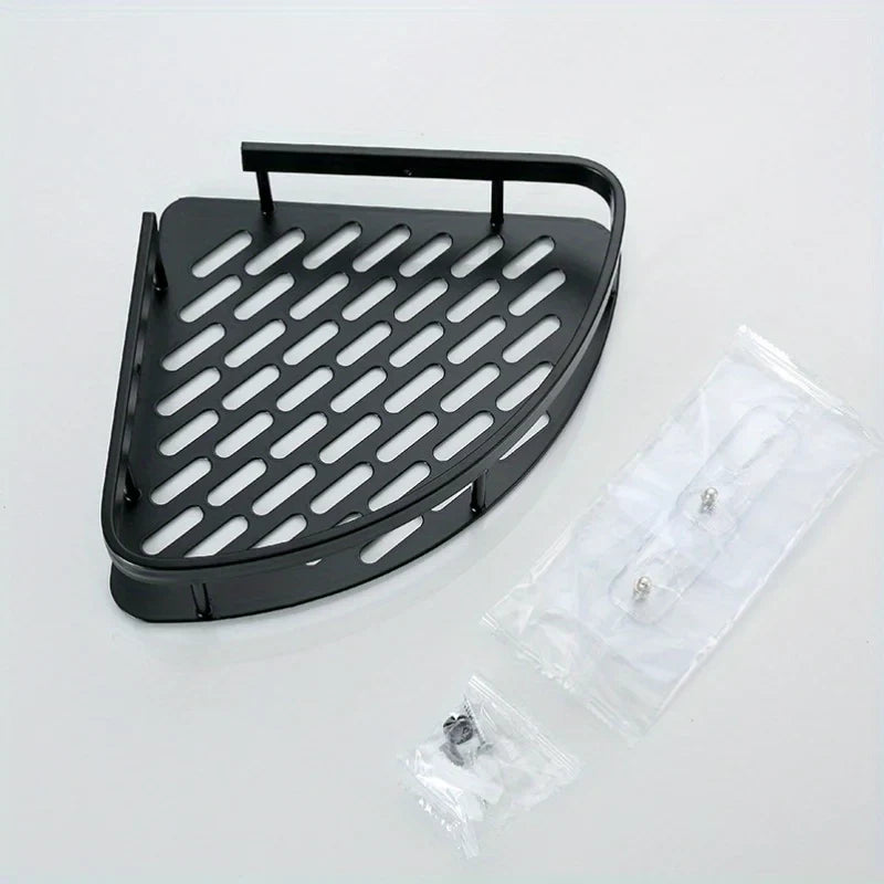 Stainless Steel Tension Shower Caddy Corner Shelf Bathroom Organizer Storage