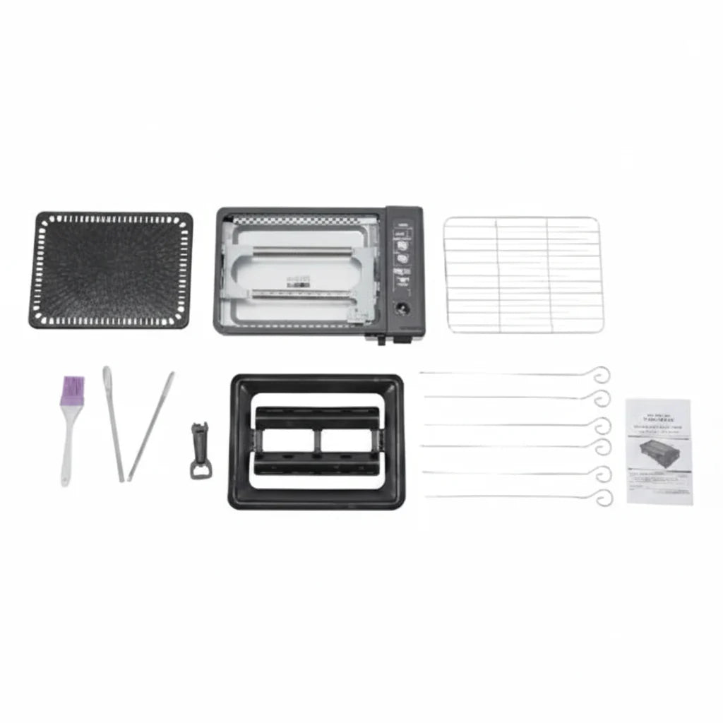 Portable Butane Grill Stove with Grill Net Outdoor Camping Traveling Trekking BBQ