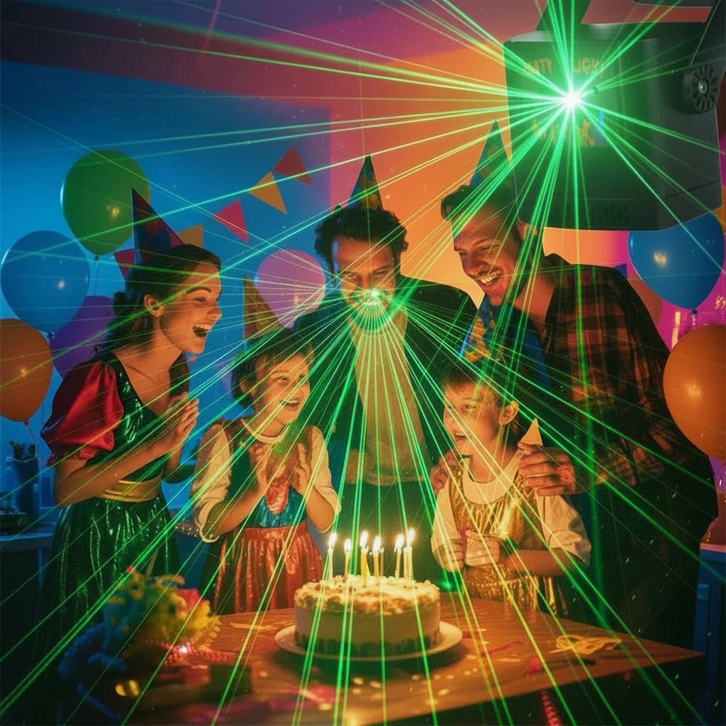 Laser Party Light DJ Disco Projector with 60 Patterns RGB Stage Light for Events